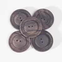 Round Albizia Buttons (sets of 5) - Natural