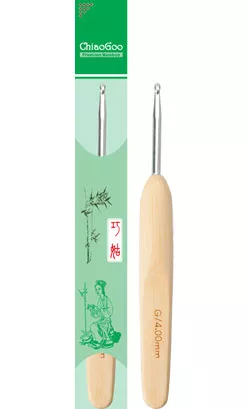 ChiaoGoo Metal Head Crochet Hook - Click Image to Close