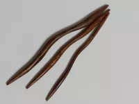Albizia Kinked Cable Needles - set of three