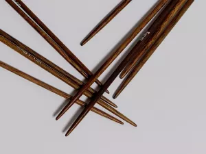 7in (18cm) Albizia Sock Needles / DPNs - 5mm