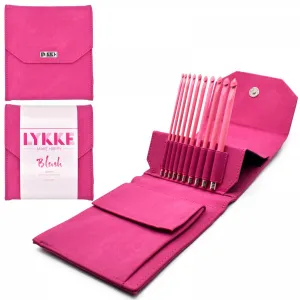 6in Crochet Hook Set | Blush | Gift Set | 10 hooks | Fuchsia Fabric Case