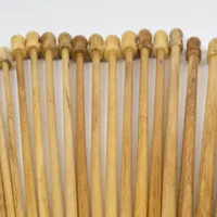 Subabul Knitting Needles 35.5cm (14in) - set of 12 sizes - Click Image to Close