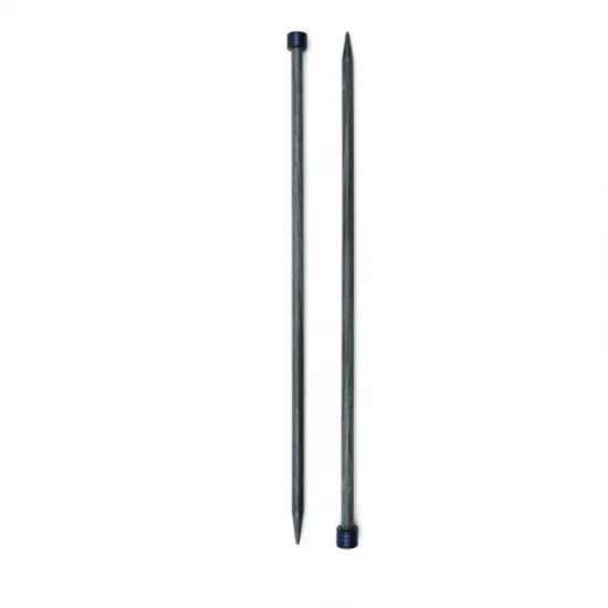 10in Straight Knitting Needles - Indigo - Click Image to Close