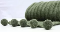 Angora 50 Pom Pom Scarf Knitting Kit
