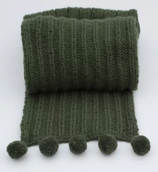 Angora 50 Pom Pom Scarf Knitting Kit - Click Image to Close