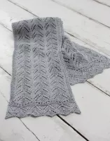 Alyssa Linen Lace Scarf Knitting Kit