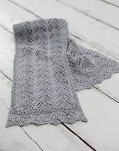 Alyssa Linen Lace Scarf Knitting Kit