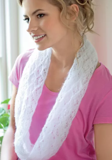 Cloud Nine Lace Cowl - Click Image to Close