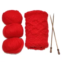 Georgina Cable Scarf Knitting Kit