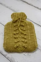 Posies Hot Water Bottle Cover Knitting Kit