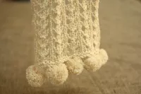 Rib and Lace Skinny Scarf Knitting Kit