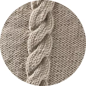 Tebe Moss Stitch Diamond & Bobble Cable Cushion Cover Kit - Click Image to Close