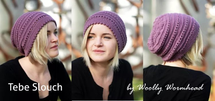 Tebe Slouch Beanie Hat Kit - Click Image to Close
