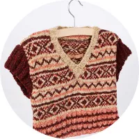 Vintage Fair Isle Peg Bag Knitting Kit