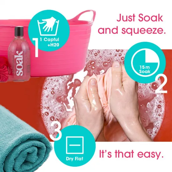 Soak Wash Travel Size 90ml (3oz) - Click Image to Close