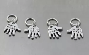 Hand Made Charm Stitch Markers up to 5mm - set of four