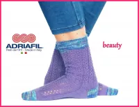 Calzasocks - "Beauty" lace ribbed socks