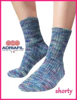 Calzasocks - "Shorty" socks in 1 x 1 ribbing