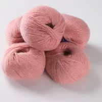 50% Angora - peach pink 25g