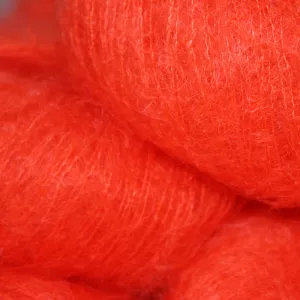 Italian Superfine Kid Mohair - hot orange 25g