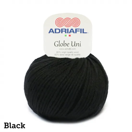 Globe Uni | 50g ball | Aran | 80% Wool | Machine Wash | Perfect for Pom Poms - Click Image to Close