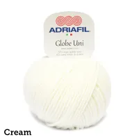 Globe Uni | 50g ball | Aran | 80% Wool | Machine Wash | Perfect for Pom Poms