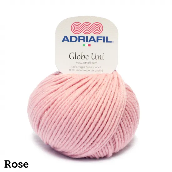 Globe Uni | 50g ball | Aran | 80% Wool | Machine Wash | Perfect for Pom Poms - Click Image to Close