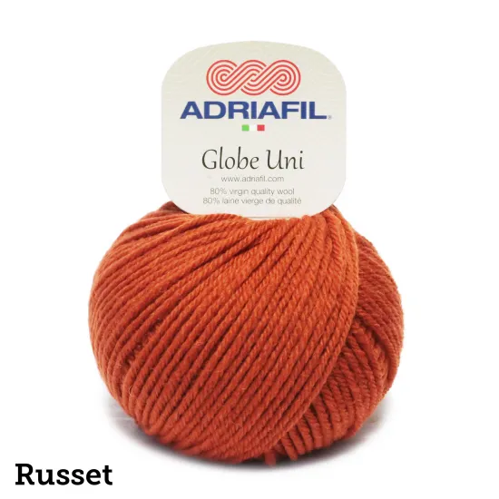 Globe Uni | 50g ball | Aran | 80% Wool | Machine Wash | Perfect for Pom Poms - Click Image to Close