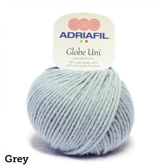 Globe Uni | 50g ball | Aran | 80% Wool | Machine Wash | Perfect for Pom Poms - Click Image to Close