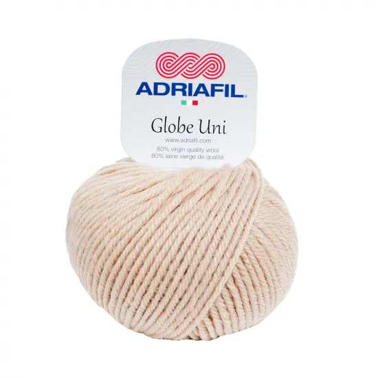 Globe Uni | 50g ball | Aran | 80% Wool | Machine Wash | Perfect for Pom Poms - Click Image to Close