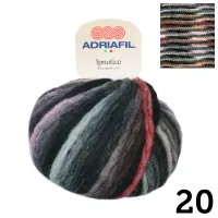 Ipnotico | Multi Colour Dyed On Black Base | 50g Ball
