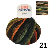 Ipnotico | Multi Colour Dyed On Black Base | 50g Ball