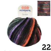 Ipnotico | Multi Colour Dyed On Black Base | 50g Ball