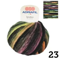 Ipnotico | Multi Colour Dyed On Black Base | 50g Ball