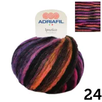 Ipnotico | Multi Colour Dyed On Black Base | 50g Ball