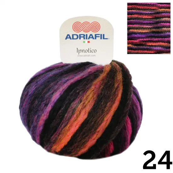 Ipnotico | Multi Colour Dyed On Black Base | 50g Ball - Click Image to Close