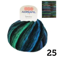 Ipnotico | Multi Colour Dyed On Black Base | 50g Ball