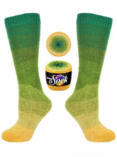 Painted Sock - #116 Amazonas - Click Image to Close