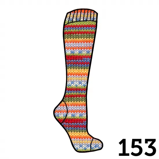 Calzasocks | Jacquard | Self Patterning Sock Yarn | 100g Ball - Click Image to Close