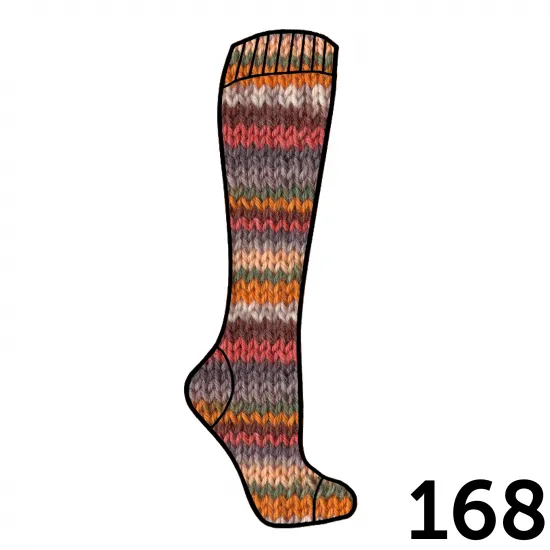 Calzasocks | Jacquard | Self Patterning Sock Yarn | 100g Ball - Click Image to Close