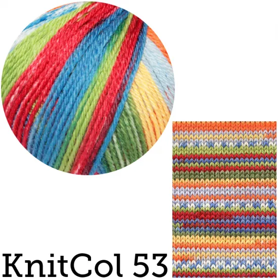 KnitCol | Self Patterning Merino | Jacquard | 50g Ball - Click Image to Close