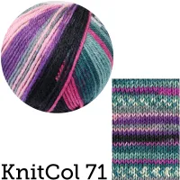 KnitCol | Self Patterning Merino | Jacquard | 50g Ball