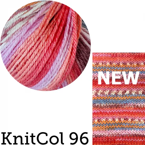 KnitCol | Self Patterning Merino | Jacquard | 50g Ball - Click Image to Close