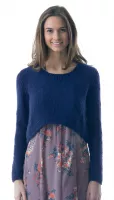 Curved front sweater - knitting pattern