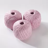 100% Organic Cotton - pink melange 50g - Click Image to Close