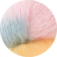 50% Superfine Kid Mohair - battenburg 100g