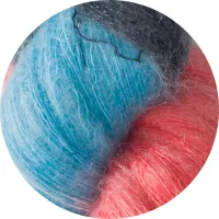 50% Superfine Kid Mohair - neopolitan 100g