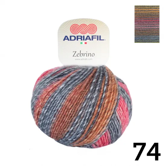 Zebrino | Self Striping | 50g Ball - Click Image to Close