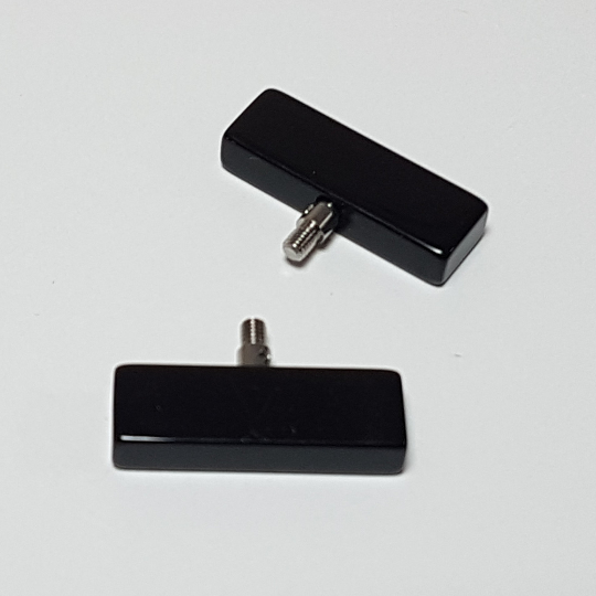 Pair of ChiaoGoo cable end stoppers, black, large