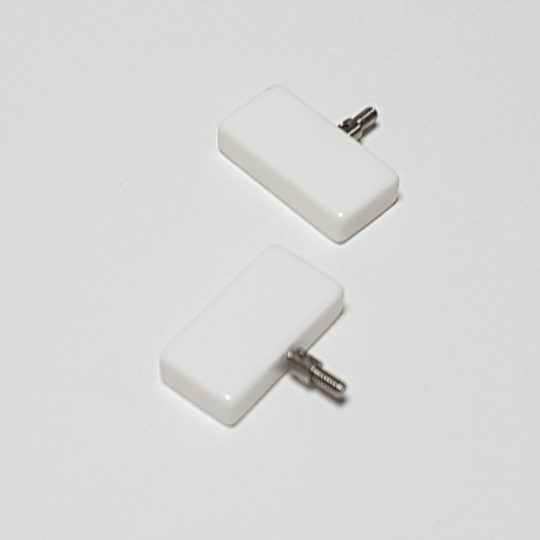 Pair of ChiaoGoo cable end stoppers, white, small
